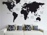 Peel and Stick World Map Wall Mural World Map Wall Decal World