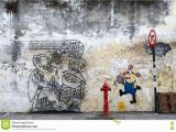 Penang Wall Mural Artist Malaysia July 19 Street Art In Penang Malaysia July