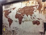 Penang Wall Mural Map A World Map Carved Into the Wall Picture Of Coffee Addict