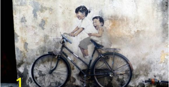 Penang Wall Mural Map Penang Street Art Location Map Wall Painting S