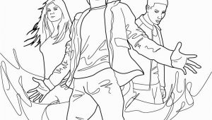 Percy Jackson Coloring Pages Percy Annabeth Chase and Grover Underwood Coloring Pages Hellokids