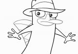 Perry the Platypus Phineas and Ferb Coloring Pages Perry the Platypus Coloring Page Phineas and Ferb