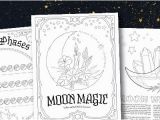 Phases Of the Moon Coloring Page A Free Moon Magic Coloring Page Set Coloring Book Of Shadows