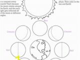 Phases Of the Moon Coloring Page Moon Phases Worksheet