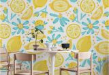 Photo Wall Mural Wallpaper Lemon Pattern White Wall Mural Wallpaper Patterns