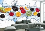 Photographic Wall Murals Custom Wall Painting Fresh Fruit Wallpaper Restaurant Living