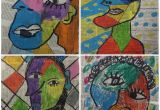 Picasso Cubism Coloring Pages Experimentando Con El Cubismo Picasso Cubism Pinterest