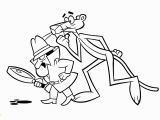Pink Panther Coloring Pages Free Pink Panther and Detective Coloring Pages for Kids