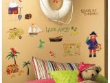 Pirate Map Wall Mural 45 New Treasure Hunt Wall Decals Pirates Bedroom Stickers Kids Room Decorations