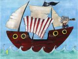 Pirate Ship Wall Murals Pirate Art 8×10 Pirate Ship Print On Etsy $15 00