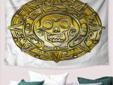 Pirate themed Wall Murals Amazon Pirate Wall Tapestry Medallion with Scary Skull