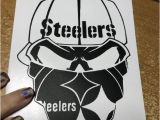 Pittsburgh Steelers Wall Murals Pittsburgh Steelers Skull Decal for Laptop Window Tablet Car or Wall