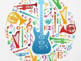 Pixers Wall Murals Reviews Love for Music Concept Illustration Background Wall Mural Vinyl