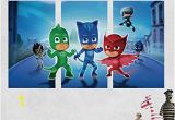 Pj Mask Wall Mural Amazon Pj Masks Gekko Catboy Owlette Battle 3d Sticker