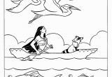 Pocahontas 2 Coloring Pages Pocahontas Up Boat with Meeko Coloring Pages