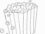 Popcorn Bucket Coloring Page Popcorn Coloring Pages to and Print for Free