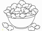 Popcorn Bucket Coloring Page Popcorn Coloring Pages to and Print for Free
