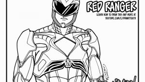Power Rangers Red Ranger Coloring Pages Red Ranger Power Rangers [2017] Movie
