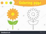 Preschool Coloring Pages for Spring Flower In Cartoon Style Coloring Page Spring Education