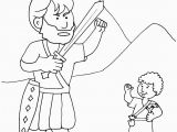 Preschool David and Goliath Coloring Page Goliath and David the Good Guy Kidmin