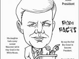 President Coloring Pages with Facts John F Kennedy Coloring Page Coloring Pages Pinterest