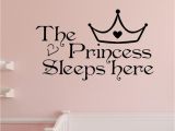 Princess themed Wall Murals Home Wall Art Princess Sleeps Here Wall Decals Home Decor Art Quote Bedroom Wallpaper Wall Sticker Airplane Wall Decals Airplane Wall Stickers From