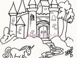 Printable Castle Coloring Pages This Sweet Castle with Princess Unicorn and Frog Was