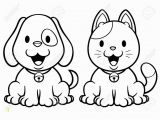 Printable Coloring Pages Dogs and Cats Cat and Dog Coloring Pages to Print at Getdrawings