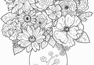 Printable Coloring Pages Flowers Poppy Coloring Page Cool Vases Flower Vase Coloring Page Pages