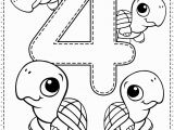 Printable Coloring Pages for toddlers Number 4 Preschool Printables Free Worksheets and
