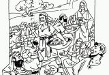 Printable Coloring Pages Of Jesus Feeding the 5000 Coloring Jesus Feeding the 5000 Coloring Home