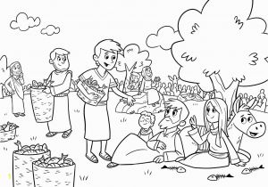 Printable Coloring Pages Of Jesus Feeding the 5000 Feeding the Five Thousand Coloring Pages Free Coloring Library