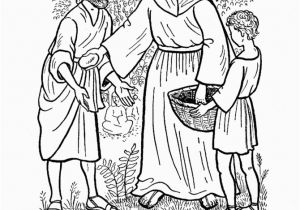 Printable Coloring Pages Of Jesus Feeding the 5000 Jesus Feeds 5000 Coloring Page Coloring Home