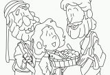 Printable Coloring Pages Of Jesus Feeding the 5000 Jesus Feeds 5000 Coloring Page Coloring Home