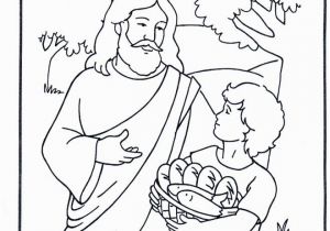 Printable Coloring Pages Of Jesus Feeding the 5000 Jesus Feeds 5000 Coloring Page Coloring Home