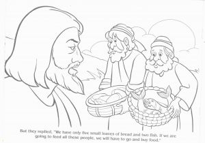 Printable Coloring Pages Of Jesus Feeding the 5000 Jesus Feeds the Five Thousand Coloring Page Coloring Home