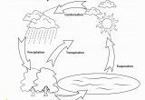 Printable Coloring Pages Of the Water Cycle Simple Water Cycle Coloring Page