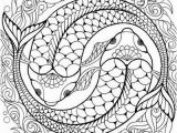 Printable Coloring Pages Yin Yang Koi Coloring with Images