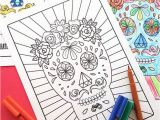 Printable Day Of the Dead Coloring Pages Free Halloween Printable Day Of the Dead Sugar Skull