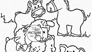 Printable Farm Animals Coloring Pages Funny Farm Animals Coloring Page for Kids Animal Coloring