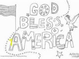 Printable Fourth Of July Coloring Pages God Bless America Colouring Page