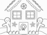 Printable Gingerbread House Coloring Pages House for Drawing at Getdrawings