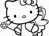 Printable Hello Kitty Mermaid Coloring Pages Hello Kitty Fairy Coloring Pages with Images