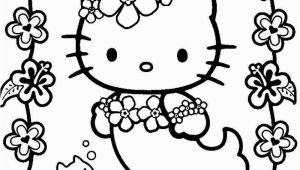 Printable Hello Kitty Mermaid Coloring Pages Hello Kitty Mermaid Kawaii Coloring Page 001