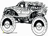 Printable Monster Truck Coloring Pages Coloring Pages Monster Trucks Truck Outline Colorprint