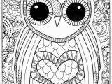 Printable Owl Coloring Pages for Adults Owl Coloring Pages for Adults Free Detailed Owl Coloring