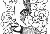 Printable Pin Up Girl Coloring Pages Pin Up Coloring Pages at Getcolorings