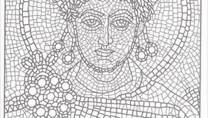 Printable Roman Mosaic Coloring Pages Printable Mosaic Coloring Pages for Adults