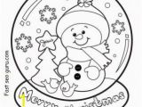 Printable Snowman Coloring Pages Christmas Snow Globe Whit Snowman Coloring Pages Printable