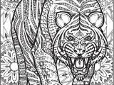 Printable Tiger Coloring Pages Creative Haven Untamed Designs Colouring Book Page 7 Of 7